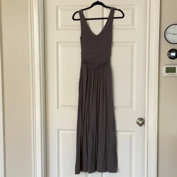 chinese dress ladies Gathered Sleeves Jersey Maxi Dress - Maxi Dresses - Women